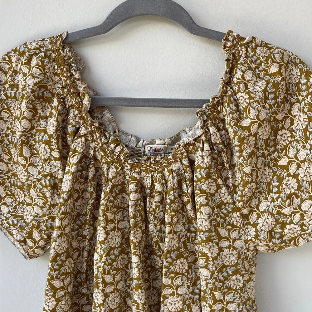 FAHERTY Annabelle Top in Golden Theodora Floral - Picture 3 of 6